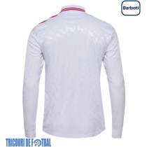 Echipament fotbal Danemarca Tricou Deplasare European 2024 maneca lunga