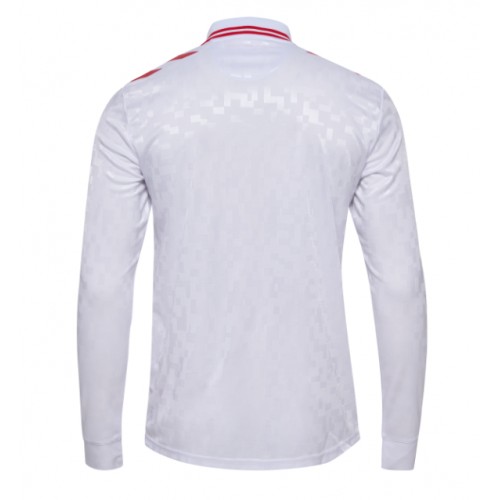 Echipament fotbal Danemarca Tricou Deplasare European 2024 maneca lunga Echipament fotbal Danemarca Tricou Deplasare European 2024 maneca lunga
