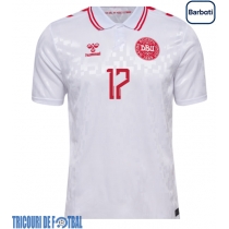 Echipament fotbal Danemarca Victor Kristiansen #17 Tricou Deplasare European 2024 maneca scurta