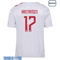 Echipament fotbal Danemarca Victor Kristiansen #17 Tricou Deplasare European 2024 maneca scurta