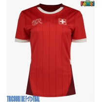 Echipament fotbal Elveţia Tricou Acasa European 2024 pentru femei maneca scurta