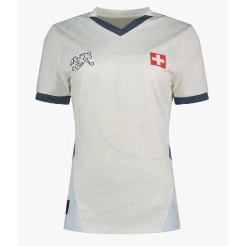 Echipament fotbal Elveţia Tricou Deplasare European 2024 pentru femei maneca scurta Echipament fotbal Elveţia Tricou Deplasare European 2024 pentru femei maneca scurta