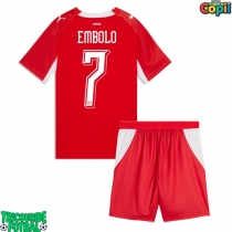 Echipament fotbal Elveția Breel Embolo #7 Tricou Acasa Mondial 2026 pentru copii maneca scurta (+ Pantaloni scurti)