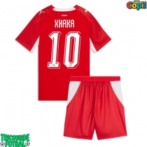 Echipament fotbal Elveția Granit Xhaka #10 Tricou Acasa Mondial 2026 pentru copii maneca scurta (+ Pantaloni scurti)