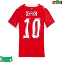Echipament fotbal Elveția Granit Xhaka #10 Tricou Acasa Mondial 2026 pentru femei maneca scurta