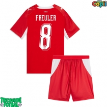 Echipament fotbal Elveția Remo Freuler #8 Tricou Acasa Mondial 2026 pentru copii maneca scurta (+ Pantaloni scurti)
