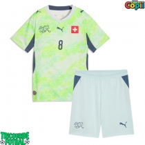 Echipament fotbal Elveția Remo Freuler #8 Tricou Deplasare Mondial 2026 pentru copii maneca scurta (+ Pantaloni scurti)