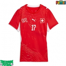 Echipament fotbal Elveția Ruben Vargas #17 Tricou Acasa Mondial 2026 pentru femei maneca scurta