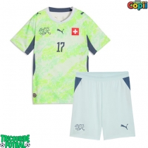 Echipament fotbal Elveția Ruben Vargas #17 Tricou Deplasare Mondial 2026 pentru copii maneca scurta (+ Pantaloni scurti)
