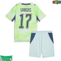 Echipament fotbal Elveția Ruben Vargas #17 Tricou Deplasare Mondial 2026 pentru copii maneca scurta (+ Pantaloni scurti)