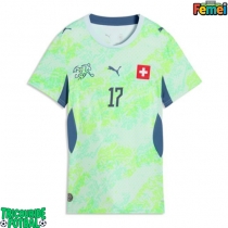 Echipament fotbal Elveția Ruben Vargas #17 Tricou Deplasare Mondial 2026 pentru femei maneca scurta