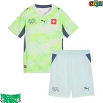 Echipament fotbal Elveția Tricou Deplasare Mondial 2026 pentru copii maneca scurta (+ Pantaloni scurti)