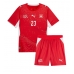 Echipament fotbal Elveția Zeki Amdouni #23 Tricou Acasa Mondial 2026 pentru copii maneca scurta (+ Pantaloni scurti)