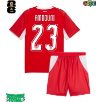 Echipament fotbal Elveția Zeki Amdouni #23 Tricou Acasa Mondial 2026 pentru copii maneca scurta (+ Pantaloni scurti)