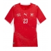 Echipament fotbal Elveția Zeki Amdouni #23 Tricou Acasa Mondial 2026 pentru femei maneca scurta