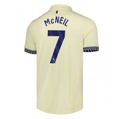 Echipament fotbal Everton Dwight McNeil #7 Tricou Deplasare 2025-26 maneca scurta Echipament fotbal Everton Dwight McNeil #7 Tricou Deplasare 2025-26 maneca scurta