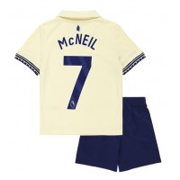 Echipament fotbal Everton Dwight McNeil #7 Tricou Deplasare 2025-26 pentru copii maneca scurta (+ Pantaloni scurti)