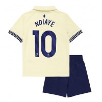 Echipament fotbal Everton Iliman Ndiaye #10 Tricou Deplasare 2025-26 pentru copii maneca scurta (+ Pantaloni scurti)