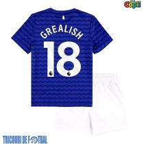 Echipament fotbal Everton Jack Grealish #18 Tricou Acasa 2025-26 pentru copii maneca scurta (+ Pantaloni scurti)