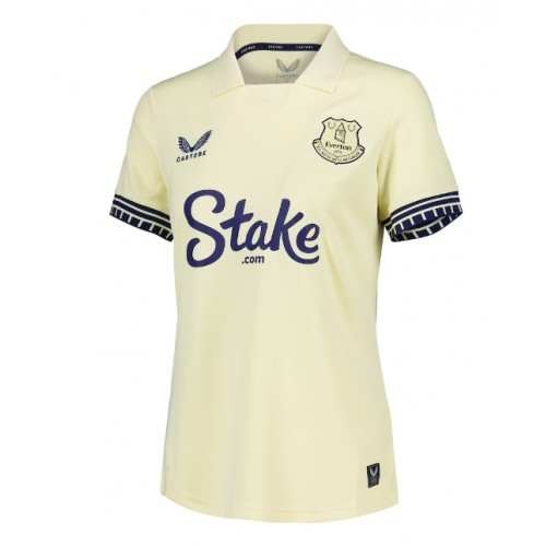 Echipament fotbal Everton Jack Grealish #18 Tricou Deplasare 2025-26 pentru femei maneca scurta Echipament fotbal Everton Jack Grealish #18 Tricou Deplasare 2025-26 pentru femei maneca scurta