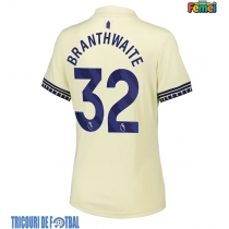 Echipament fotbal Everton Jarrad Branthwaite #32 Tricou Deplasare 2025-26 pentru femei maneca scurta