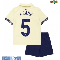 Echipament fotbal Everton Michael Keane #5 Tricou Deplasare 2025-26 pentru copii maneca scurta (+ Pantaloni scurti)