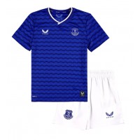 Echipament fotbal Everton Tricou Acasa 2025-26 pentru copii maneca scurta (+ Pantaloni scurti)