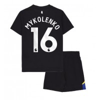 Echipament fotbal Everton Vitaliy Mykolenko #16 Tricou Treilea 2025-26 pentru copii maneca scurta (+ Pantaloni scurti)