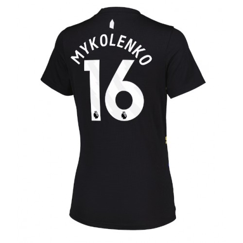 Echipament fotbal Everton Vitaliy Mykolenko #16 Tricou Treilea 2025-26 pentru femei maneca scurta Echipament fotbal Everton Vitaliy Mykolenko #16 Tricou Treilea 2025-26 pentru femei maneca scurta