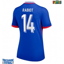 Echipament fotbal Franţa Adrien Rabiot #14 Tricou Acasa European 2024 pentru femei maneca scurta