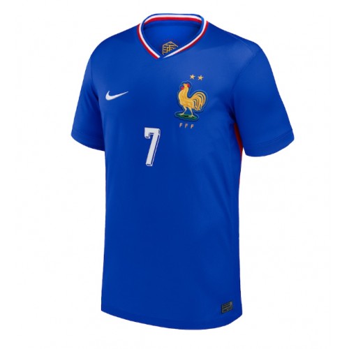 Echipament fotbal Franţa Antoine Griezmann #7 Tricou Acasa European 2024 maneca scurta Echipament fotbal Franţa Antoine Griezmann #7 Tricou Acasa European 2024 maneca scurta