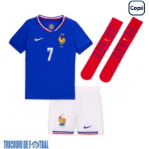 Echipament fotbal Franţa Antoine Griezmann #7 Tricou Acasa European 2024 pentru copii maneca scurta (+ Pantaloni scurti)