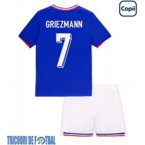 Echipament fotbal Franţa Antoine Griezmann #7 Tricou Acasa European 2024 pentru copii maneca scurta (+ Pantaloni scurti)