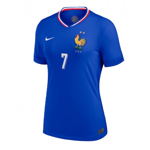 Echipament fotbal Franţa Antoine Griezmann #7 Tricou Acasa European 2024 pentru femei maneca scurta Echipament fotbal Franţa Antoine Griezmann #7 Tricou Acasa European 2024 pentru femei maneca scurta