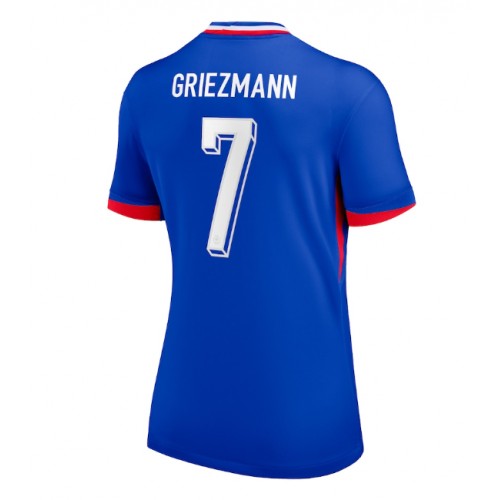 Echipament fotbal Franţa Antoine Griezmann #7 Tricou Acasa European 2024 pentru femei maneca scurta Echipament fotbal Franţa Antoine Griezmann #7 Tricou Acasa European 2024 pentru femei maneca scurta