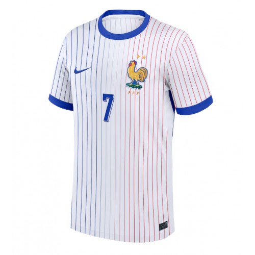 Echipament fotbal Franţa Antoine Griezmann #7 Tricou Deplasare European 2024 maneca scurta Echipament fotbal Franţa Antoine Griezmann #7 Tricou Deplasare European 2024 maneca scurta