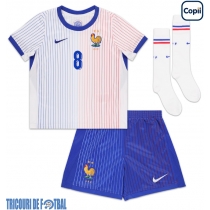 Echipament fotbal Franţa Aurelien Tchouameni #8 Tricou Deplasare European 2024 pentru copii maneca scurta (+ Pantaloni scurti)