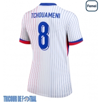 Echipament fotbal Franţa Aurelien Tchouameni #8 Tricou Deplasare European 2024 pentru femei maneca scurta