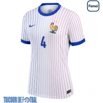 Echipament fotbal Franţa Dayot Upamecano #4 Tricou Deplasare European 2024 pentru femei maneca scurta