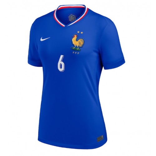 Echipament fotbal Franţa Eduardo Camavinga #6 Tricou Acasa European 2024 pentru femei maneca scurta Echipament fotbal Franţa Eduardo Camavinga #6 Tricou Acasa European 2024 pentru femei maneca scurta