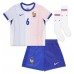 Echipament fotbal Franţa Eduardo Camavinga #6 Tricou Deplasare European 2024 pentru copii maneca scurta (+ Pantaloni scurti)