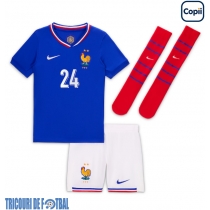 Echipament fotbal Franţa Ibrahima Konate #24 Tricou Acasa European 2024 pentru copii maneca scurta (+ Pantaloni scurti)