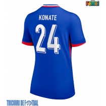 Echipament fotbal Franţa Ibrahima Konate #24 Tricou Acasa European 2024 pentru femei maneca scurta