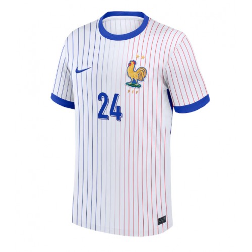 Echipament fotbal Franţa Ibrahima Konate #24 Tricou Deplasare European 2024 maneca scurta Echipament fotbal Franţa Ibrahima Konate #24 Tricou Deplasare European 2024 maneca scurta