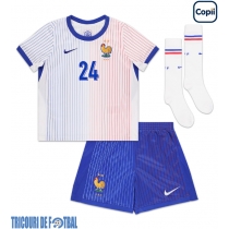 Echipament fotbal Franţa Ibrahima Konate #24 Tricou Deplasare European 2024 pentru copii maneca scurta (+ Pantaloni scurti)