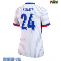 Echipament fotbal Franţa Ibrahima Konate #24 Tricou Deplasare European 2024 pentru femei maneca scurta