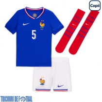 Echipament fotbal Franţa Jules Kounde #5 Tricou Acasa European 2024 pentru copii maneca scurta (+ Pantaloni scurti)