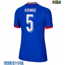 Echipament fotbal Franţa Jules Kounde #5 Tricou Acasa European 2024 pentru femei maneca scurta