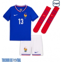 Echipament fotbal Franţa Kante #13 Tricou Acasa European 2024 pentru copii maneca scurta (+ Pantaloni scurti)