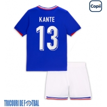 Echipament fotbal Franţa Kante #13 Tricou Acasa European 2024 pentru copii maneca scurta (+ Pantaloni scurti)
